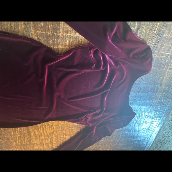 Velvet Long Sleeve Dress - Picture 4 of 12